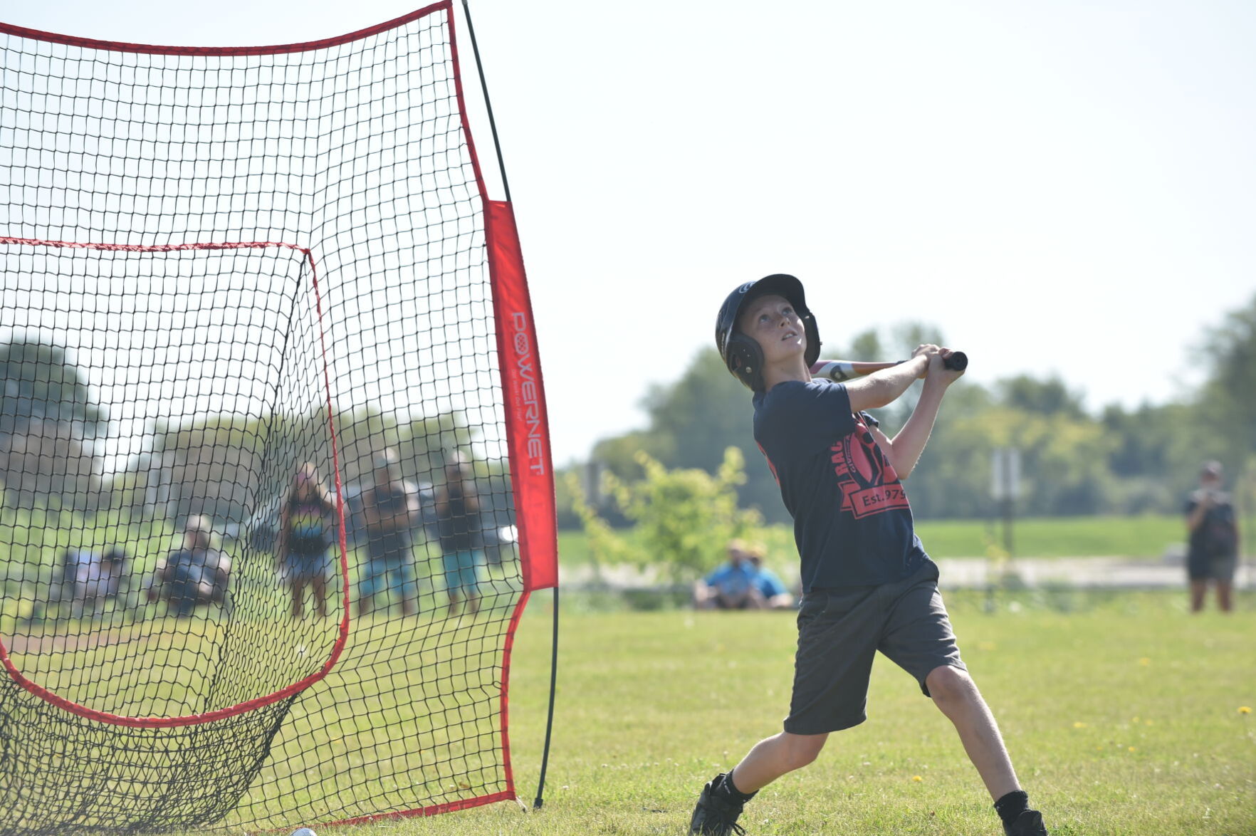 Eli Klinzing pops one up